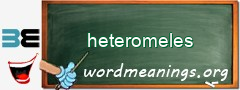 WordMeaning blackboard for heteromeles